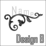 ロートアイアン,表札,ネーム,看板,サイン